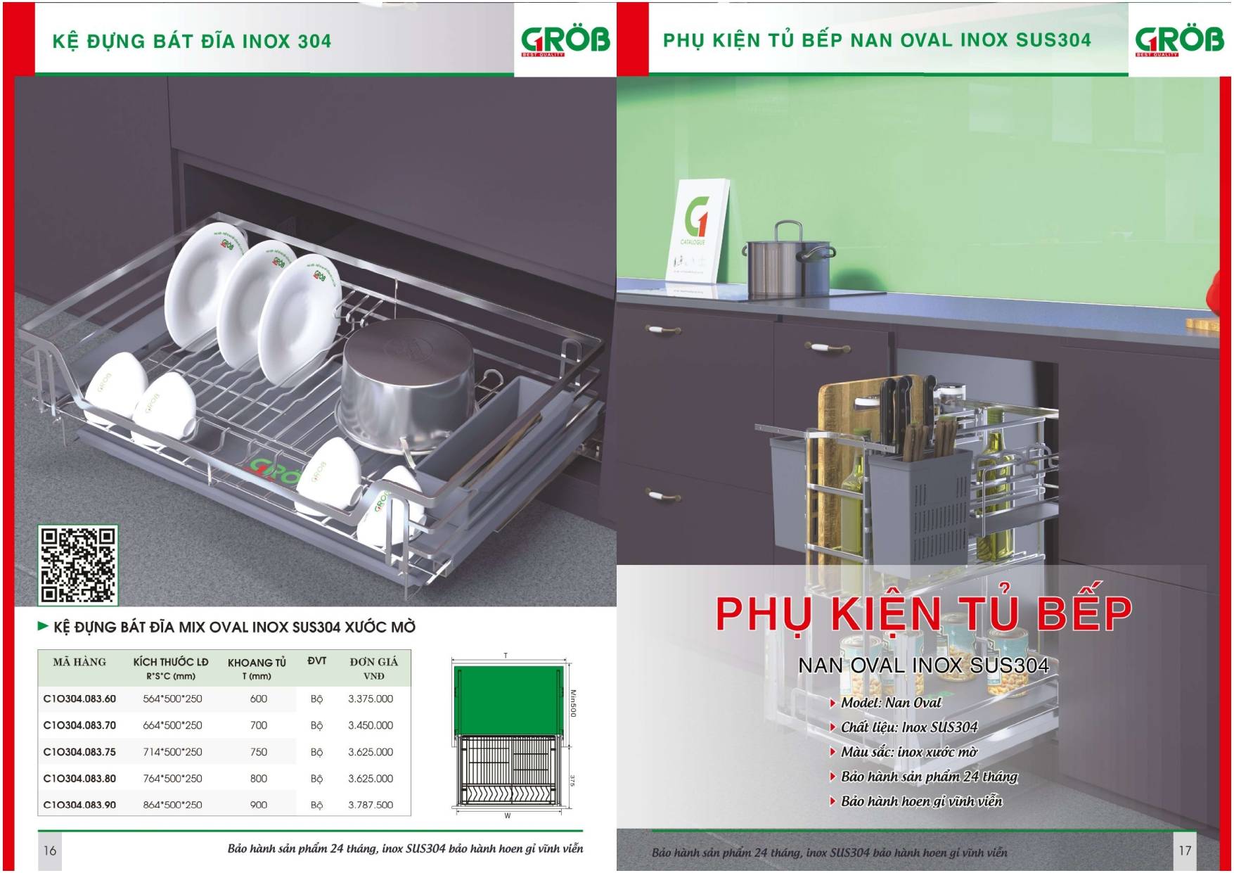 Thiết bị nhà bếp GROB Catalogue và Bảng giá mới nhất /Page 8